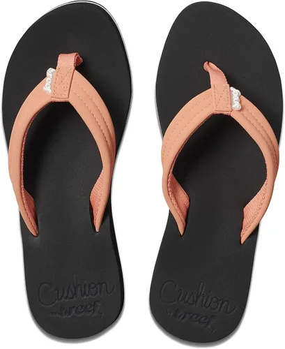 Vista 15 de Reef Brisa - Sandalia acolchonada para mujer. Negro/Negro