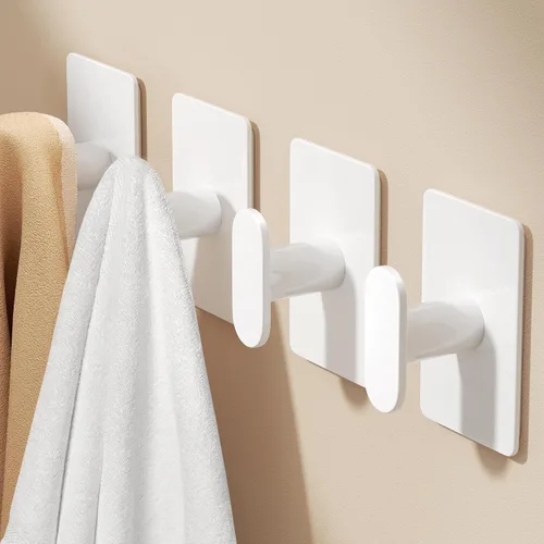 Vista 12 de pickpiff Ganchos adhesivos para toallas para baño: colgador de pared extra fuerte de 20 libras para ducha, cocina, casa rodante, apartamento