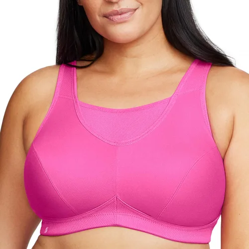 Vista 12 de Full Figure Plus Size No-Bounce Camisole Sports Bra Wirefree #1066