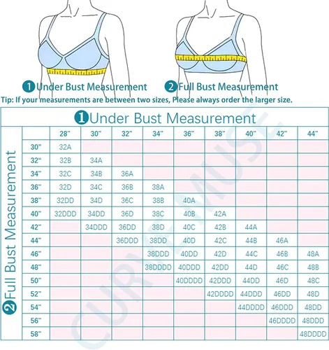 Vista 7 de Curve Muse Brasier push up para mujer, talla grande, 1 copa con aros y cierre frontal
