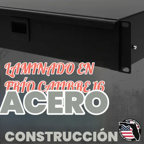 Vista 5 de Gator Rackworks - Cajón estándar de montaje en rack de 2U con interior de espuma y cerradura, 14.2 pulgadas de profundidad (GRW-DRWDF2)