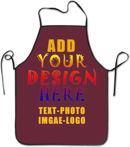Vista 44 de Delantal personalizado personalizado para mujeres y hombres, delantales de cocina para cocinero, nombre personalizado, texto, logotipo, imagen