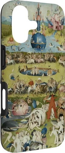 Vista 3 de Hieronymus Bosch - Carcasa para iPhone 17, diseño de jardín de las delicias terrenales