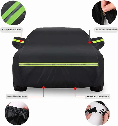 Vista 4 de Fundas impermeables para automóvil de repuesto para Hyundai Elantra 2006-2025, 6 capas para todo tipo de clima, ajuste personalizado, con puerta