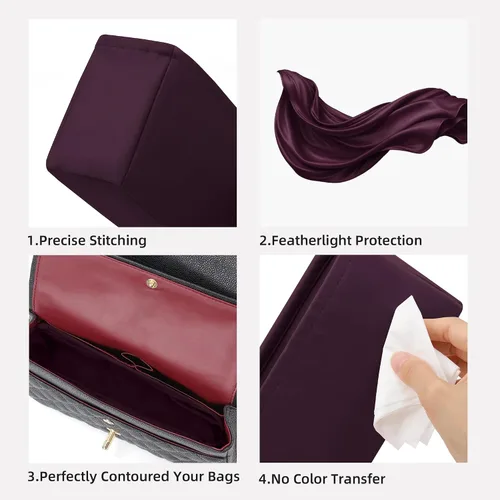 Vista 5 de DGAZ Organizador de bolso personalizado o inserto de almohada para bolsas Chanel CF, organizador de bolsas suave y sedoso, bolso de lujo y moldeador