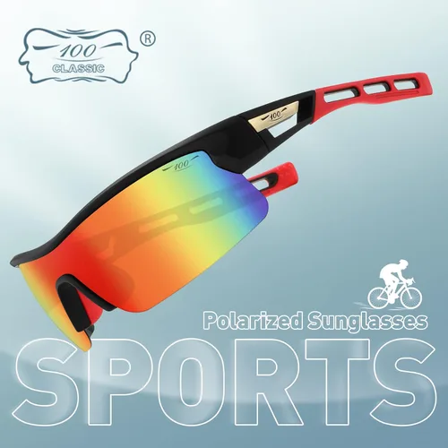Vista 3 de Gafas de sol deportivas polarizadas para hombres y mujeres, TR90 UV 400, protección FHD lente ligera