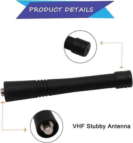 Vista 2 de 6 unidades de antena HAD9742A HAD9742 para Motorola HT750 HT1250 CP200 CP200D PR400 P1225 P110 GP300 GP340 EX500 EX600 PRO5150 PRO7150 Radio VHF 150