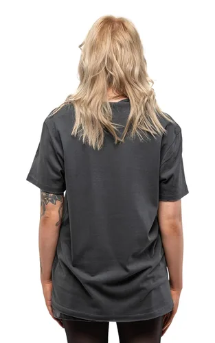 Vista 4 de Ropa amplificada Judas Priest 'British Steel' (carbón vegetal) Camiseta, L, Carbón