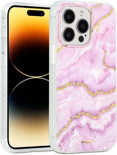 Vista 57 de SCORPIFY Funda para iPhone 15 Pro Max [Compatible con MagSafe] con Diseño de Estampado de Leopardo Guepardo Negro Mate, Linda Funda Magnética