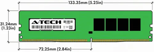 Vista 8 de A-Tech 8GB DDR4 3200 MHz UDIMM PC4-25600 (PC4-3200AA) CL22 DIMM Módulo de Memoria RAM de Escritorio No ECC