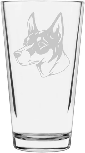 Vista 58 de Podenco Canario - Vaso de pinta de 16 onzas con temática de perro personalizado