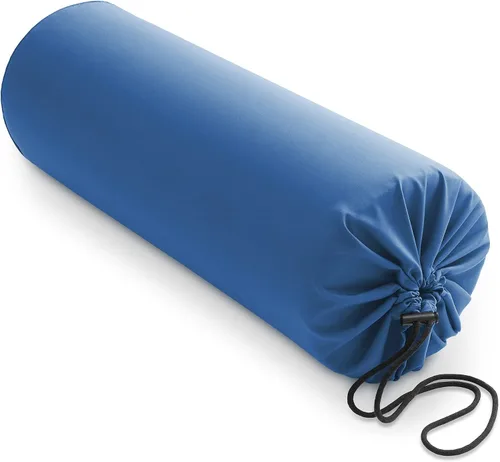 Vista 7 de Saloniture Funda de almohada cilíndrica de microfibra para cojines de mesa de masaje, 30 x 9 pulgadas con cierre de cordón, color negro