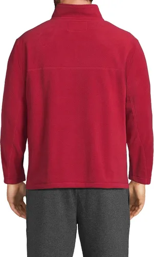 Vista 2 de Lands' End Jersey de forro polar con cremallera corta para hombre