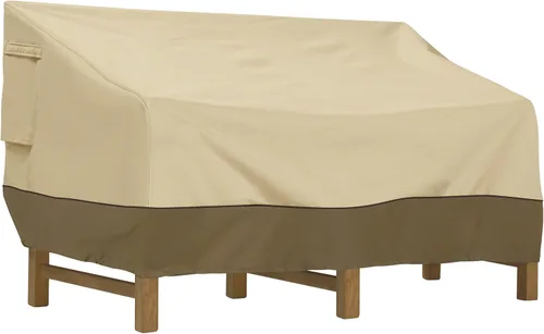 Vista 16 de Classic Accessories Veranda - Funda resistente al agua de 58 pulgadas de profundidad para sofá/sofá de dos plazas de patio, fundas para muebles
