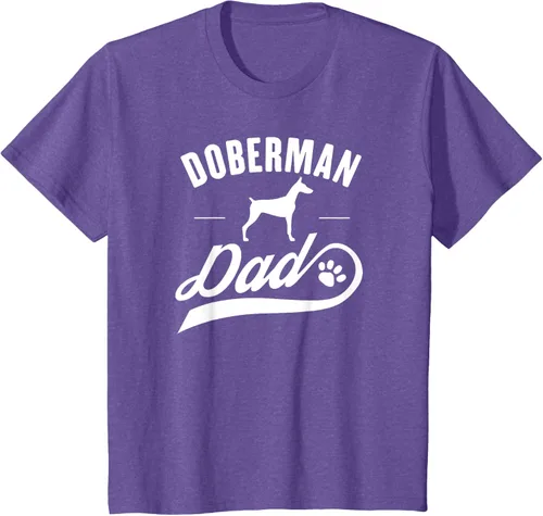 Vista 55 de Doberman Dad - Camiseta para amante del dueño del perro, Negro, S