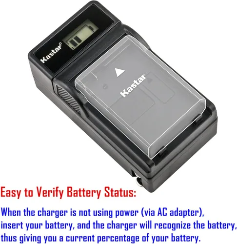 Vista 2 de Kastar BP-911 BP-915 Cargador de batería LCD AC compatible con Canon BP-970 BP-970G BP-975, BP-945 BP-950 BP-950G BP-955, BP-930 BP-935, BP-925