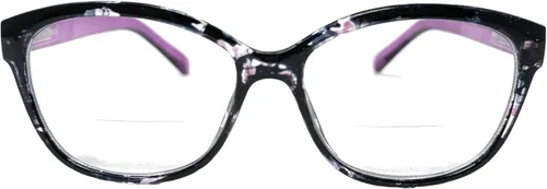 Vista 8 de The Ella - Gafas de lectura bifocales en forma de mariposa, elegantes lectores bifocales de ojo de gato para mujer Negro