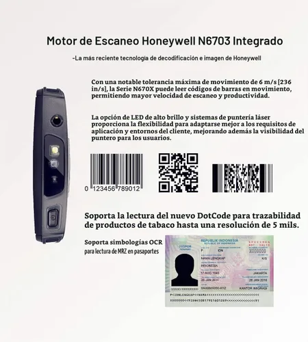 Vista 4 de Vanquisher Android 13 Enterprise Mobile Data Terminal D50, motor de escaneo de código de barras 2D Honeywell integrado, WiFi y 4G LTE, batería