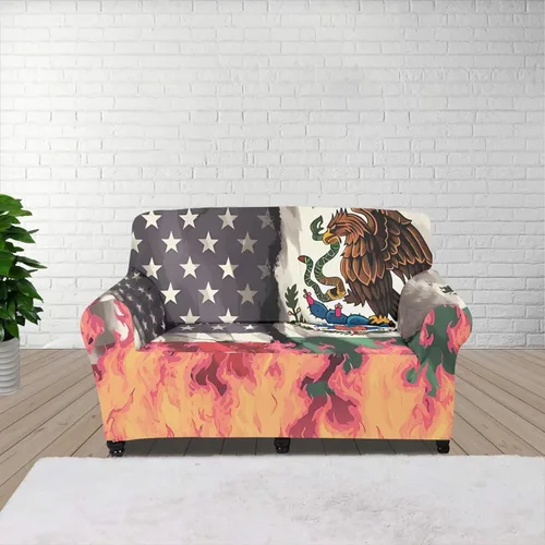Vista 187 de AFPANQZ Fundas elásticas para sofá, fundas de sofá de águila con bandera estadounidense, fundas de sofá para sofá biplaza para sofás, protectores