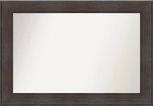 Vista 117 de Amanti Art Espejo personalizado, espejo de baño de veta de madera rústica William, espejo de pared o espejo de tocador de baño sobre el fregadero
