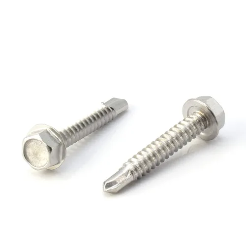 Vista 11 de THE CIMPLE CO Tornillo autoroscante de cabeza combinada #8, 1 pulgada de longitud, acero inoxidable 410 con cabeza hexagonal y Phillips, tornillo