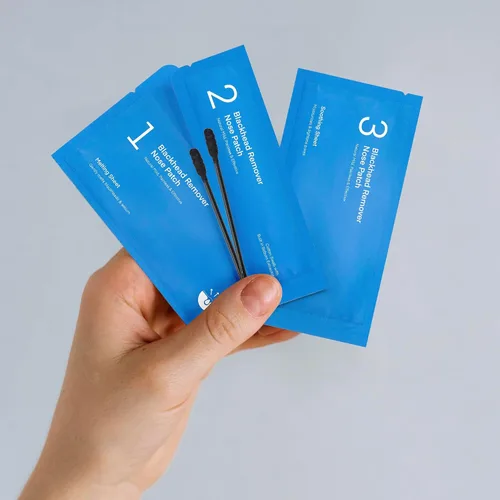 Vista 9 de TEREZ & HONOR Parches de poros para eliminar puntos negros: fórmula coreana patentada SkinCare, apunta a los poros en 3 pasos, natural, suave, sin