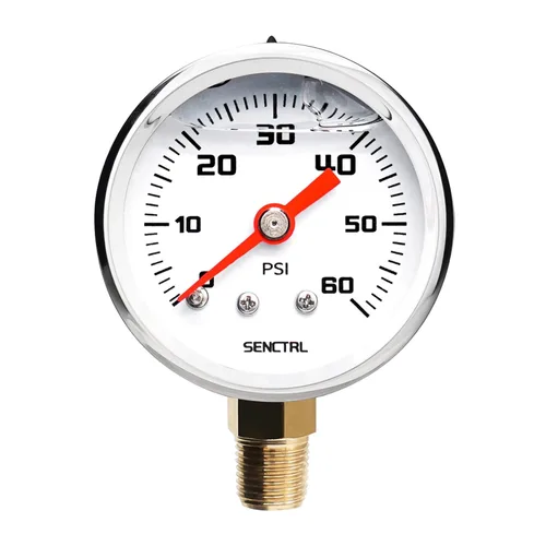 Vista 15 de SENCTRL Kit de manómetro de presión de combustible de 15 PSI para línea de combustible de 3/8, esfera negra, motores de carburador, motores