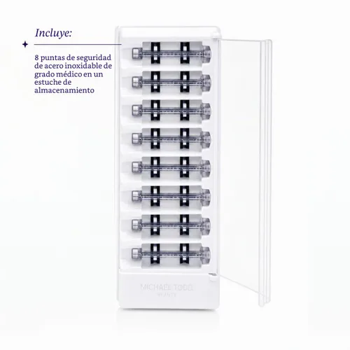 Vista 2 de Michael Todd Beauty Sonicsmooth & Sonicsmooth Pro+ Dermaplane - Recambios de cuchillas de afeitar 8 cuchillas de dermaplaning, suministro de 2