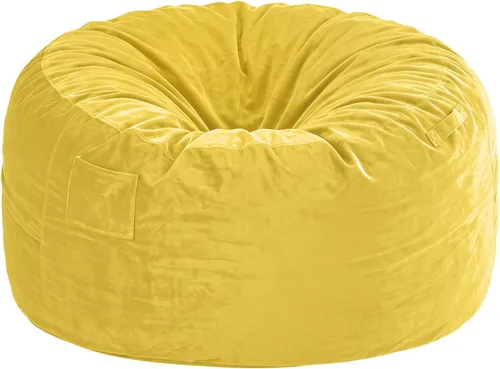 Vista 7 de Sillón puff de 3 pies Sillón estilo puff grande de 3 pulgadas con relleno de espuma viscoelástica, sofá suave con funda de terciopelo holandés