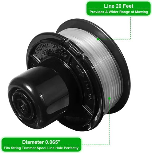 Vista 4 de RS-136 Repuesto para Black + Decker Weed Eater Bump Carrete de alimentación automática compatible con ST1000 ST4000 ST4500 GE600 CST800 ST6800
