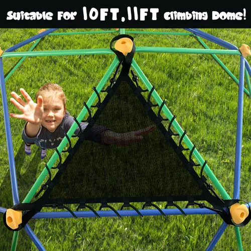 Vista 2 de JYGOPLA Silla de red para cúpula de escalada de 10 pies y 11 pies, accesorios de cúpula para escalar resistentes, fácil de instalar, para niños de 4