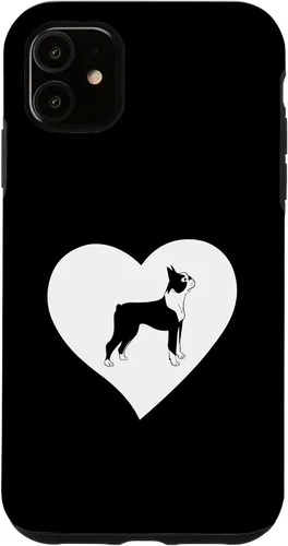 Vista 8 de Boston Terrier Heart Funny Boston Bull Terrier Pet Dog Lover Case for iPhone 17