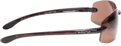 Vista 3 de Suncloud Optics Excursion - Gafas de sol polarizadas (montura de tortuga, lente polarizada marrón)