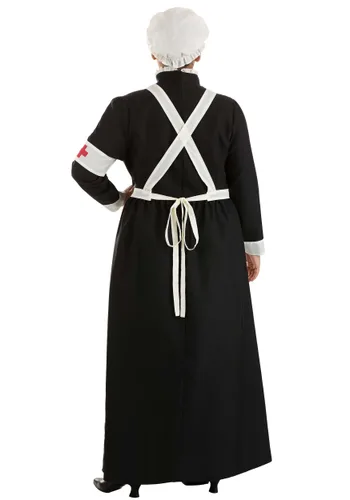 Vista 2 de Disfraz de Mujer Talla Plus Florence Nightingale Multicolor