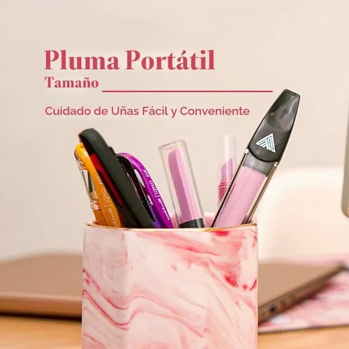 Vista 6 de Limas de cerámica para uñas, limas de uñas de manicura con estuches, lima de precisión experta, deja las uñas suaves, kit profesional de manicura