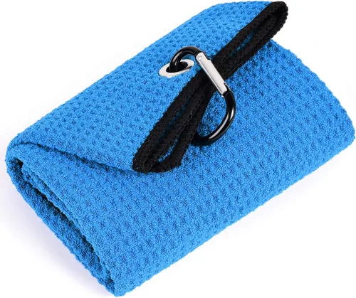 Vista 26 de Mile High Life Toalla de golf premium de tejido de gofre, 16 x 24 pulgadas, extra absorbente y de secado rápido, microfibra ultrasuave, clip
