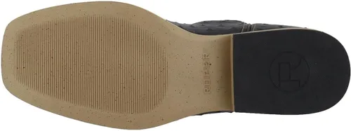 Vista 7 de Botas casuales para hombre ROPER con punta cuadrada y protuberancias estilo avestruz, de media pantorrilla - Marrón, Blanco