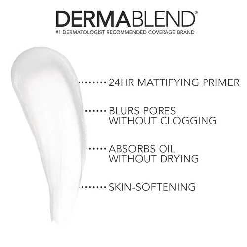 Vista 2 de Dermablend Poresaver - Maquillaje facial mate para piel grasa, imprimación facial ligera que minimiza y difumina los poros, uso 24 horas, 1.0 onzas