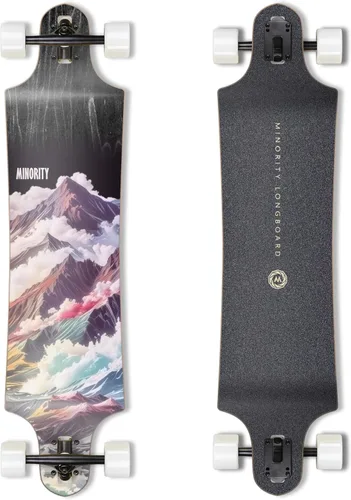 Vista 10 de MINORITY Patineta Longboard de arce para pendientes plataforma de 40 pulgadas Hecha para andar