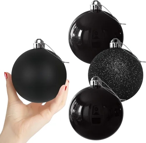 Vista 41 de Esferas pequeñas de Navidad de bronce y dorado de 1.6 pulgadas, adornos para decoración de árbol de Navidad, bolas colgantes inastillables