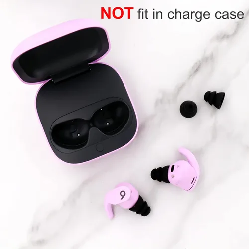 Vista 5 de 9 pares compatibles con Beats Studio Buds + / Fit Pro/WF-1000XM5 / WF-1000XM4 de triple brida, silicona reductora de ruido con orificio de conector