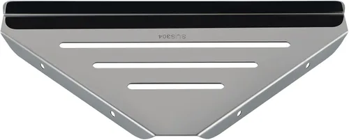 Vista 2 de 2 estantes esquineros de acero inoxidable 304 con tornillos, organizador de ducha triangular, soporte de jabón de montaje en pared para baño