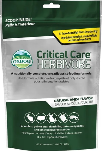 Vista 8 de Oxbow Cuidados Críticos Herbívoros, Conejos y Cuineas Recuperación, Anís