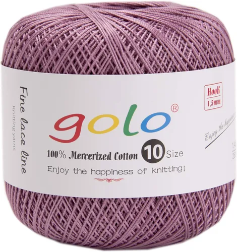 Vista 66 de Golo - 3 bolas de hilo de ganchillo tamaño 10, hilo de crochet para tejer a mano 102