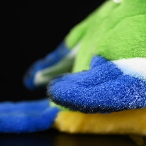 Vista 7 de Tiny Heart Juguete de peluche de pájaro de teta azul de simulación, realista, 5.51 pulgadas, suave y lindo para niños y niñas, regalos