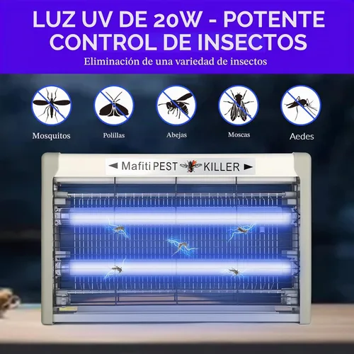 Vista 3 de mafiti Bug Zapper - Trampas para moscas para colgar en interiores Gris