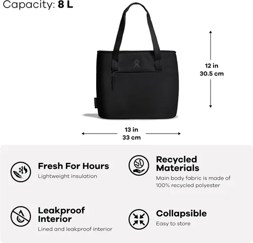 Vista 3 de Hydro Flask - Caja plástica aislada de 8 litros (2.11 galones), color negro