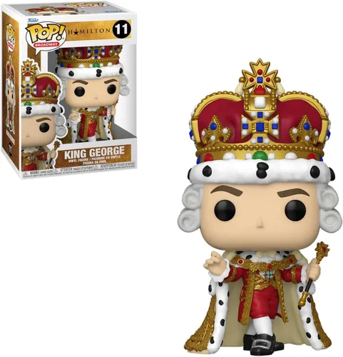 Vista 7 de POP Broadway: Hamilton - Figura de vinilo King George Funko (paquete con funda protectora de caja compatible), multicolor, 3.75 pulgadas
