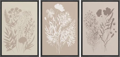 Vista 10 de MUDECOR Lienzo enmarcado para pared, juego de arte de acuarela pastel, bosque de pinos, naturaleza silvestre, ilustraciones modernas, decorativas