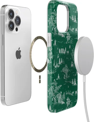 Vista 57 de Casely Funda para iPhone 14 Pro Max All Boo'd Up Fantasma púrpura Compatible con MagSafe Diseño clásico ultrafino